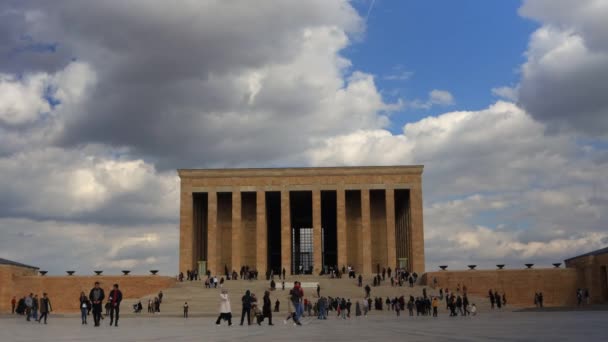 Ankara Turquía Febrero 2023 Anitkabir Mausoleo Del Fundador República Turca — Vídeos de Stock