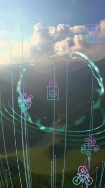 Çevre teknolojisi konsepti. Sürdürülebilir kalkınma hedefleri. SDG 'ler. Yüksek kalite 4k görüntü