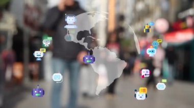 Messaging a Chatbot Chat Bot on a smartphone to find an answer to a question. High quality 4k footage