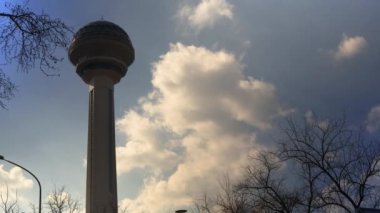 Capital of Turkeys Symbol Atakule. Atakule is one one of the primary landmarks of Ankara. High quality 4k footage