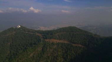 From Izmir cable car, Balcova dam. Dam and nature video 4k 30fps aerial with drone. High quality 4k footage