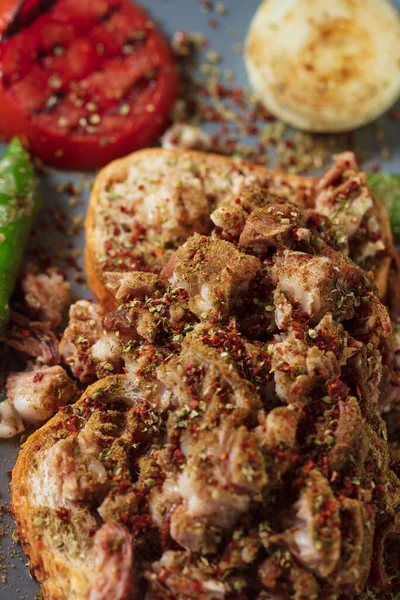 Traditional Turkish Food Kokorec Izmir Kokorec High Quality Photo — Stockfoto