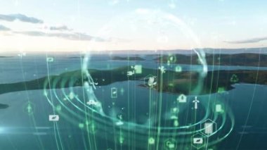 Environment protection concept. Renewable energy. Sustainable development goals. . High quality 4k footage