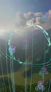 Çevre teknolojisi konsepti. Sürdürülebilir kalkınma hedefleri. SDG 'ler. Yüksek kalite 4k görüntü