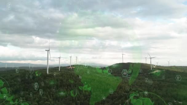 Концепція Захисту Навколишнього Середовища Відновлювана Енергія Цілі Сталого Розвитку Високоякісні — стокове відео