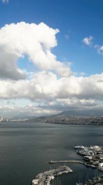 Izmir is a city on Turkeys Aegean coast. Aerial view of city. High quality 4k footage
