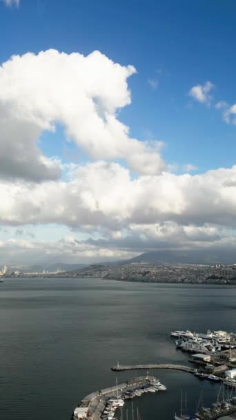 Izmir City Turkeys Aegean Coast Aerial View City High Quality — ストック動画