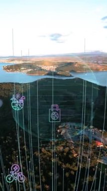 Çevre teknolojisi konsepti. Sürdürülebilir kalkınma hedefleri. SDG 'ler. Yüksek kalite 4k görüntü