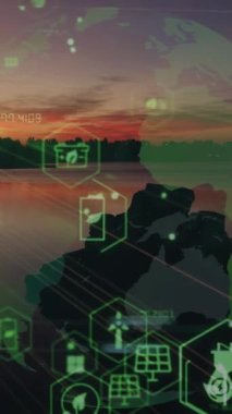 Çevre koruma kavramı. Yenilenebilir enerji. Sürdürülebilir kalkınma hedefleri. Yüksek kalite 4k görüntü