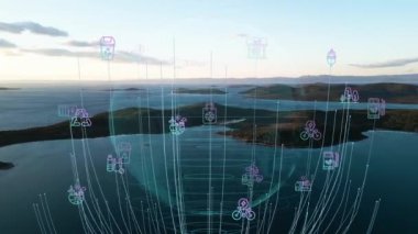 Çevre teknolojisi konsepti. Sürdürülebilir kalkınma hedefleri. SDG 'ler. Yüksek kalite 4k görüntü