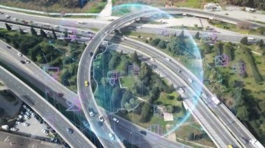 Akıllı Araçlar İletişim Ai Lojistik Otomatik Taşıma Aracı IoT GPS Takip Uydu Uydu 5G Akıllı Karayolları Trafik Kavşağı Trafik Veri Üçgenlemesi