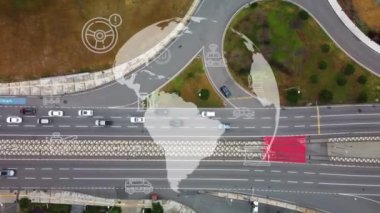 Akıllı Araçlar İletişim Ai Lojistik Otomatik Taşıma Aracı IoT GPS Takip Uydu Uydu 5G Akıllı Karayolları Trafik Kavşağı Trafik Veri Üçgenlemesi