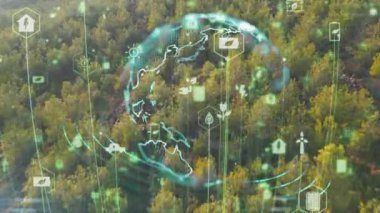 Çevre koruma kavramı. Yenilenebilir enerji. Sürdürülebilir kalkınma hedefleri. Yüksek kalite 4k görüntü