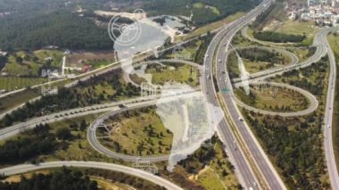 Akıllı Araçlar İletişim Ai Lojistik Otomatik Taşıma Aracı IoT GPS Takip Uydu Uydu 5G Akıllı Karayolları Trafik Kavşağı Trafik Veri Üçgenlemesi