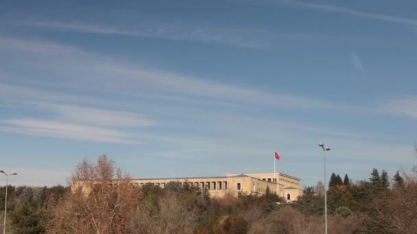 Анкара Туреччина Лютого 2023 Аніткабір Мавзолей Засновника Турецької Республіки Мустафи — стокове відео