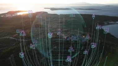 Çevre teknolojisi konsepti. Sürdürülebilir kalkınma hedefleri. SDG 'ler. Yüksek kalite 4k görüntü