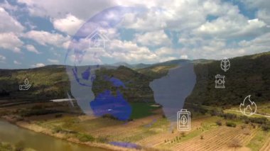 Çevre teknolojisi konsepti. Sürdürülebilir kalkınma hedefleri. SDG 'ler. Yüksek kalite 4k görüntü