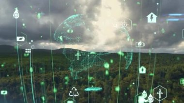 Çevre teknolojisi konsepti. Sürdürülebilir kalkınma hedefleri. SDG 'ler. Yüksek kalite 4k görüntü