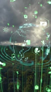 Gelecekteki çevresel koruma ve sürdürülebilir ESG modernizasyon gelişimi yenilenebilir kaynak teknolojisini kullanarak kirliliği ve karbon emisyonunu azaltmak. Yüksek kalite 4k görüntü