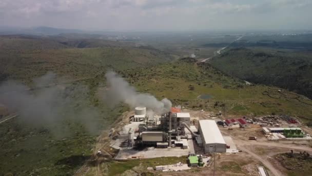 Aerial View Metal Recycling Scrapyard Izmir Turkey High Quality Footage — Stock Video