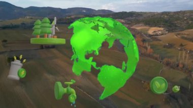 Environment protection concept. Renewable energy. Sustainable development goals. . High quality 4k footage