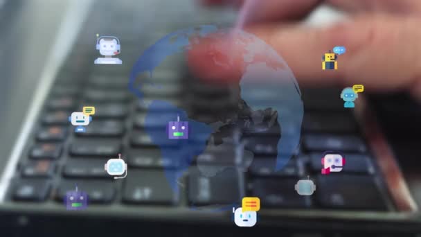 Travailler Avec Chat Gpt Bot Ligne Connecter Avec Utiliser Chat — Video