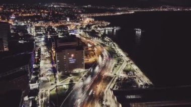  Güzel şehir İzmir, Türkiye. 4K Timelapse. Yüksek kalite 4k görüntü