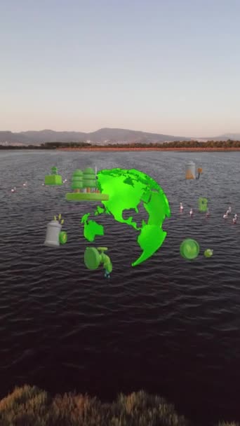 Çevre Teknolojisi Konsepti Sürdürülebilir Kalkınma Hedefleri Sdg Ler Yüksek Kalite — Stok video