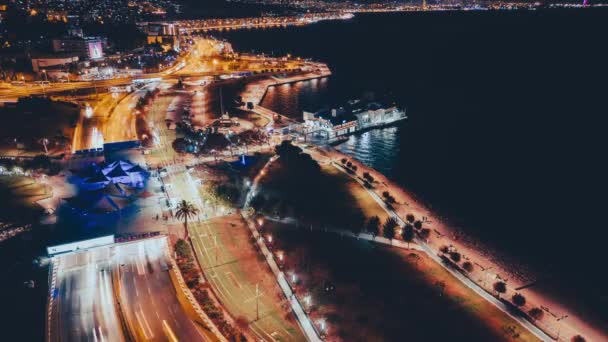 Piękne Miasto Izmir Turcja Timelapse Wysokiej Jakości Materiał — Wideo stockowe