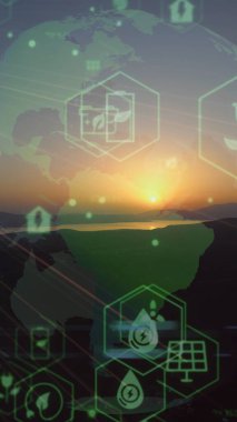 Çevre teknolojisi konsepti. Sürdürülebilir kalkınma hedefleri. SDG 'ler. Yüksek kalite fotoğraf