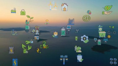 Çevre teknolojisi konsepti. Sürdürülebilir kalkınma hedefleri. SDG 'ler. Yüksek kalite fotoğraf