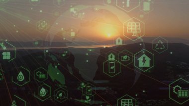 Çevre teknolojisi konsepti. Sürdürülebilir kalkınma hedefleri. SDG 'ler. Yüksek kalite fotoğraf