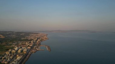 Guzelbahce limanı İzmir - Türkiye. Yüksek kalite 4k görüntü
