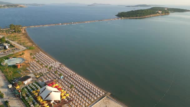 Imagens Drones Província Urla Izmir Turquia Conhecida Como Ilha Quarentena — Vídeo de Stock