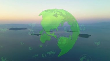 Çevre teknolojisi konsepti. Sürdürülebilir kalkınma hedefleri. SDG 'ler. Yüksek kalite 4k görüntü