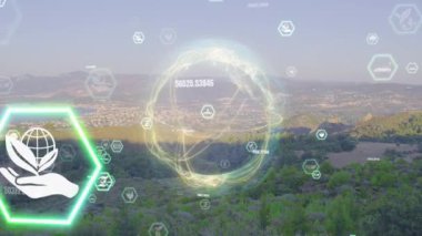 Çevre teknolojisi konsepti. Sürdürülebilir kalkınma hedefleri. SDG 'ler. Yüksek kalite 4k görüntü