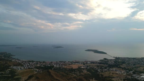 Θέα Από Μια Μικρή Πόλη Της Θάλασσας Urla Cesmealti Izmir — Αρχείο Βίντεο