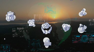 Çevre teknolojisi konsepti. Sürdürülebilir kalkınma hedefleri. SDG 'ler. Yüksek kalite fotoğraf