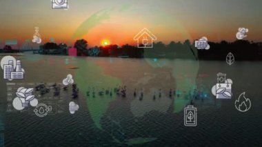 Environment protection concept. Renewable energy. Sustainable development goals. . High quality 4k footage