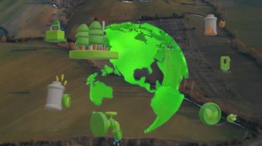 Environment protection concept. Renewable energy. Sustainable development goals. . High quality 4k footage