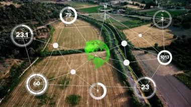 Tarım akıllı tarım teknolojisi - 4.0 Endüstri, Teknoloji ile Hasat ve Ürün ve Akıllı Çiftçilik. - Evet. Yüksek kalite 4k görüntü