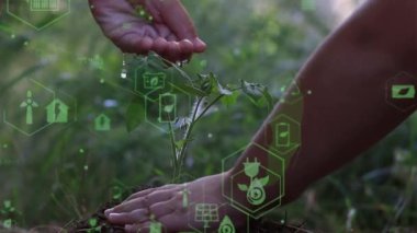 Gelecekteki çevresel koruma ve sürdürülebilir ESG modernizasyon gelişimi yenilenebilir kaynak teknolojisini kullanarak kirliliği ve karbon emisyonunu azaltmak. Yüksek kaliteli FullHD görüntüler