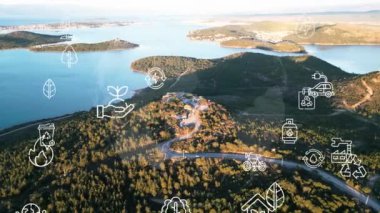 Environment protection concept. Renewable energy. Sustainable development goals. . High quality 4k footage