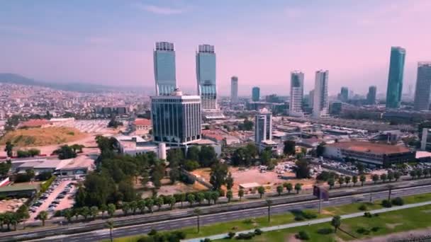 Hermosa Ciudad Izmir Turquía Timelapse Imágenes Fullhd Alta Calidad — Vídeos de Stock