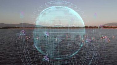 Çevre teknolojisi konsepti. Sürdürülebilir kalkınma hedefleri. SDG 'ler. Yüksek kalite 4k görüntü