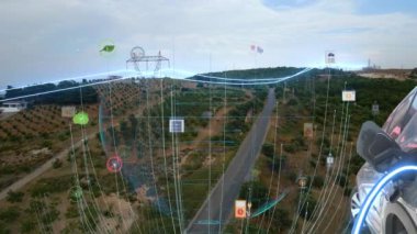 Elektrikli araba şarjı, şarj teknolojisi, temiz enerji dolum teknolojisi. Yüksek kalite 4k görüntü