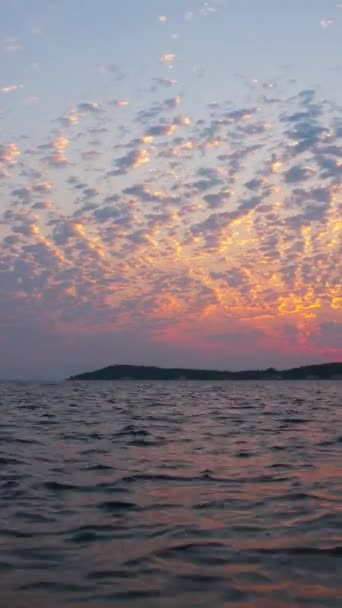 Zmir Urla Türkiye Hava Görüntüsü Zaman Aşımı Karantina Adası Yüksek — Stok video
