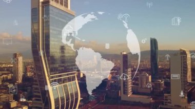 Akıllı şehir IOT interneti ICT dijital teknoloji fütüristik, otomasyon yönetimi akıllı dijital teknoloji VPN siber güvenlik enerjisi sürdürülebilir metaevren şehir sanal artırılmış. Yüksek