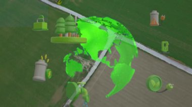 Environment protection concept. Renewable energy. Sustainable development goals. . High quality 4k footage