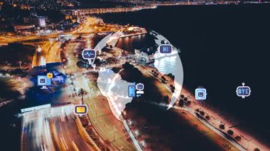 Chatbot yapay zekası. Metin iletişim modeli. Metinler, senaryolar, uygulamalar, programlama dilleri. Teknoloji harikası bir şey. Yüksek kalite 4k görüntü